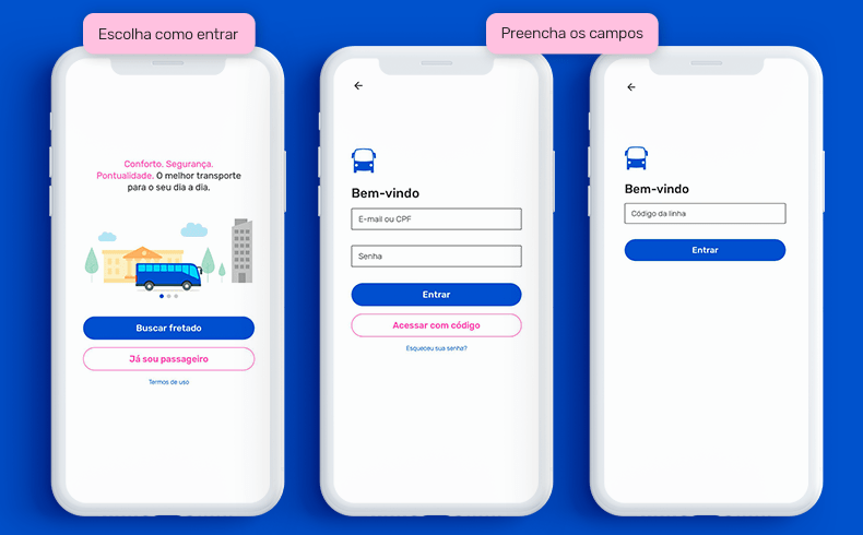 Entrar no app Fretadão